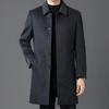 High-end Double-sided Cashmere Coat for Men, Mid-length Winter Thickened Middle-aged Dad Business Men's Woolen Coat