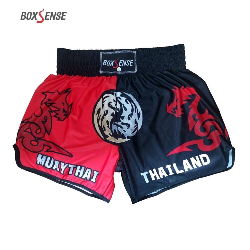 Kickboxing Fight MuayThai Shorts Adult Kids Light Breathable Boxing Trunks Man Woman Printing Grappling Sanda MMA Shorts