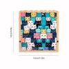 Educational Wooden Puzzles Special-shaped Cat Jigsaw Creative Cat Puzzles  Kids Toy