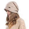 Soft Winter Knitted Hat Short Brim Ear Protection Hat Casual Beanies  Men Women