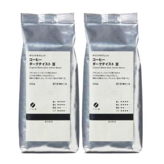 Muji Original Blend Coffee Dark Taste Beans 200g x 2 bags