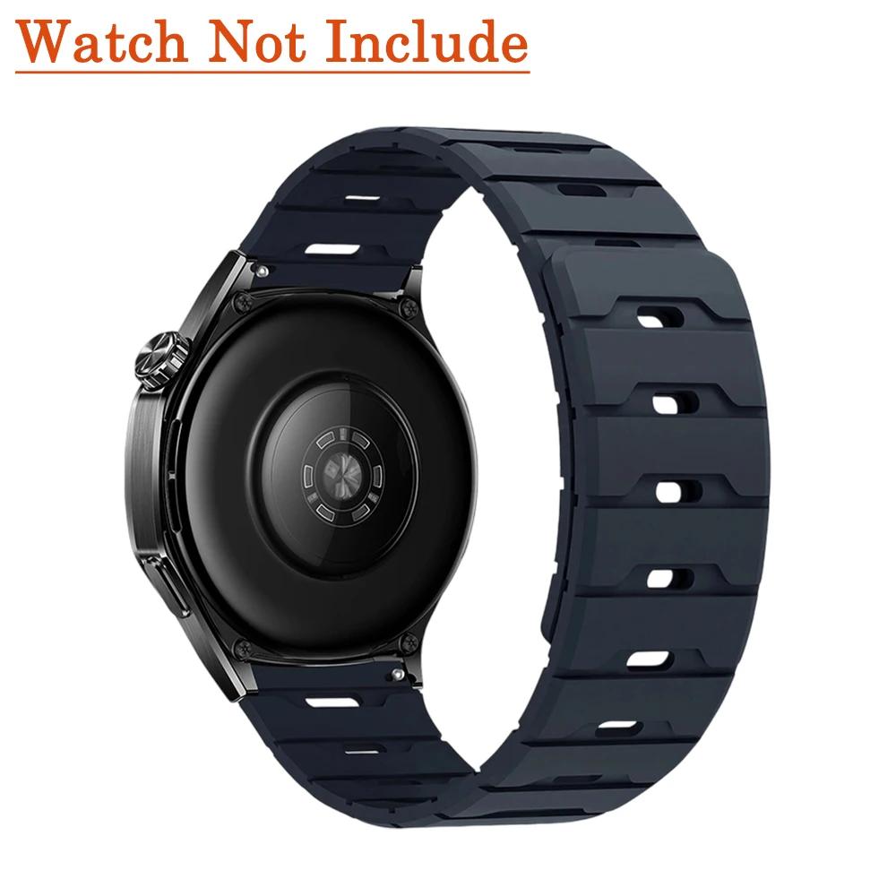 18мм 20мм 22мм Силиконовый ремешок для Huawei Watch GT6 GT5 6Pro GT4 46мм Магнитный ремешок для Samsung Galaxy Watch 7 6 5 4 Classic 5Pro