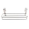 Stainless Steel Kitchen Over Door Roll Paper Holder Paper Towel Rack Hanger