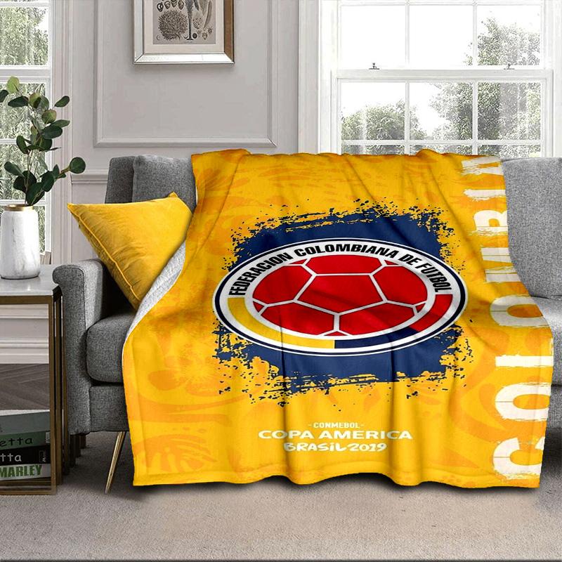 Colombian national football team Portable Blanket/Soft Blanket Bedding Blanket Suitable for Travel Camping Living Rooms Offices Sofas Fan Gifts