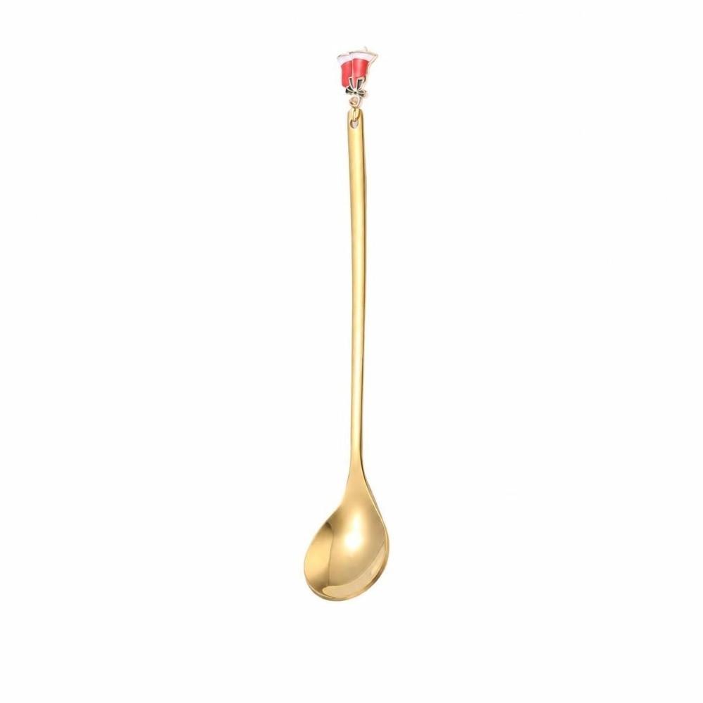 Elk Pendant Coffee Spoon Stainless Steel Tea Spoon Creative Christmas Spoon Set Home Decor