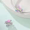 Charms Beads 925 Silver Rainbow Swing Carousel Trojan Horse Pendant For Woman Jewelry For Bracelet Accessories