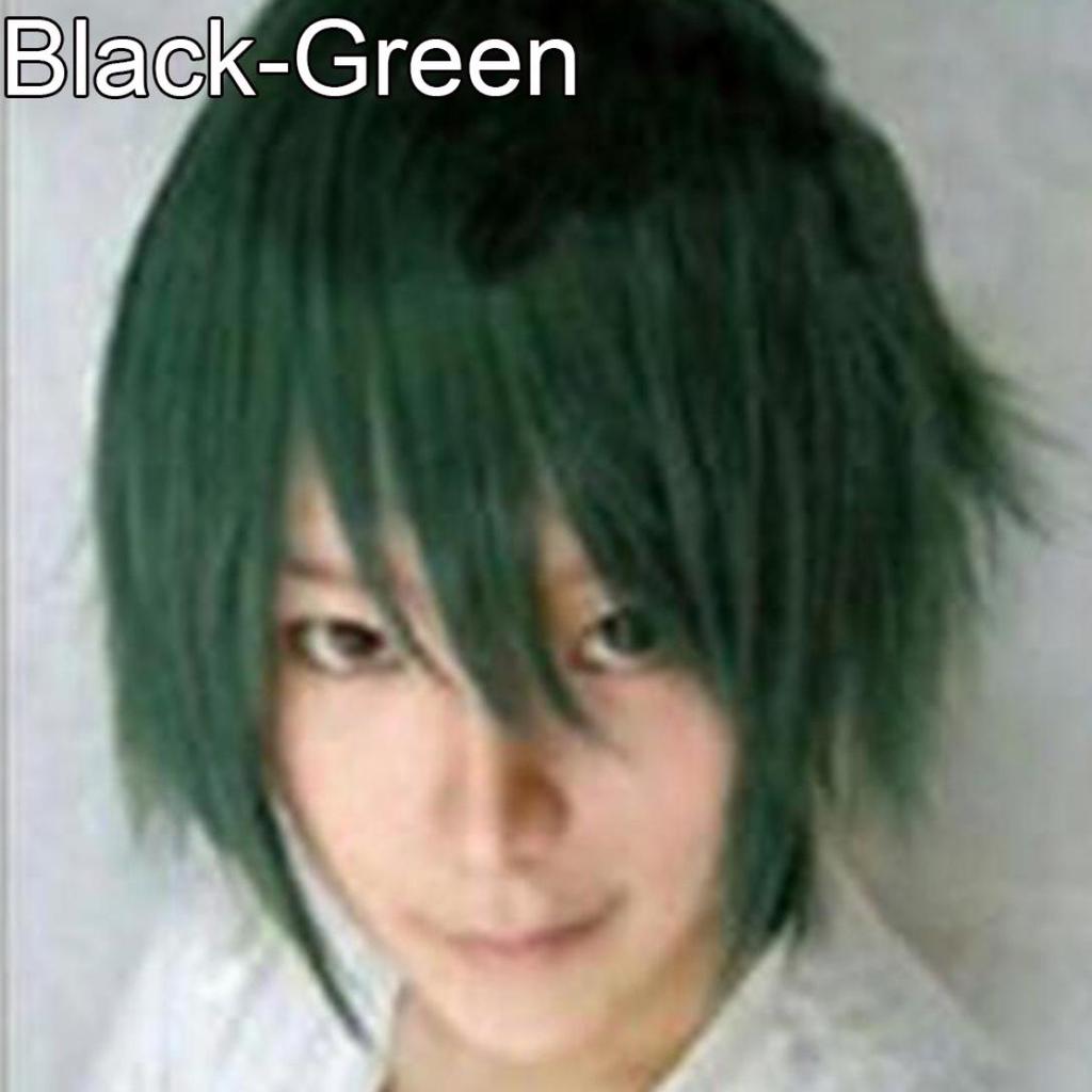 Орион Мужчины Женщины Многоцветный Короткий Прямой Парик Полный Парик Для Аниме Партии Косплей