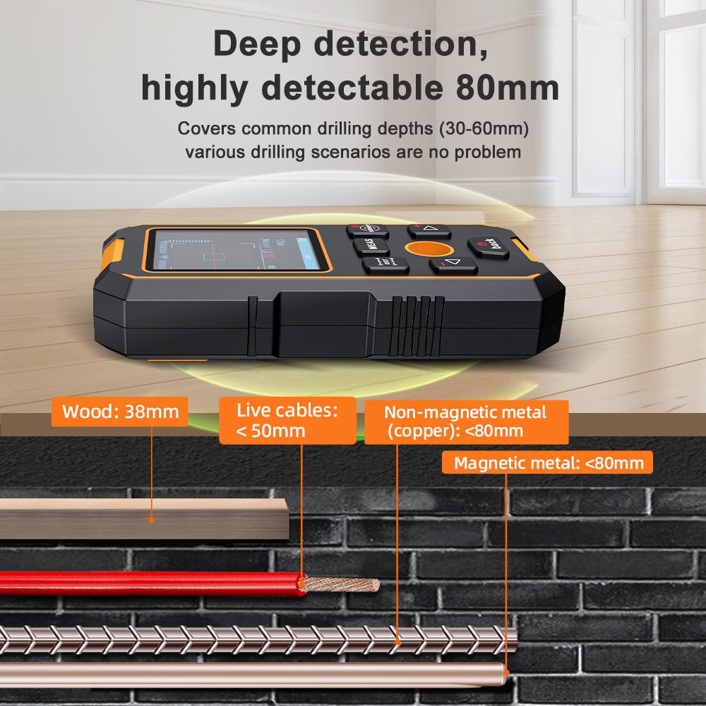 Металлодетектор NOYAFA NF-513S Поиск проводов Трассоискатель подземных кабелей для обнаружения AC Металла Дерева в стенах - Инструмент для поиска кабелей