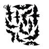 Easy to Clean Wall Murals Halloween 3D Stickers, Self-adhesive Peel And Stick PVC Waterproof Stickers Ghost/Bat/Spider Decals for Home Party