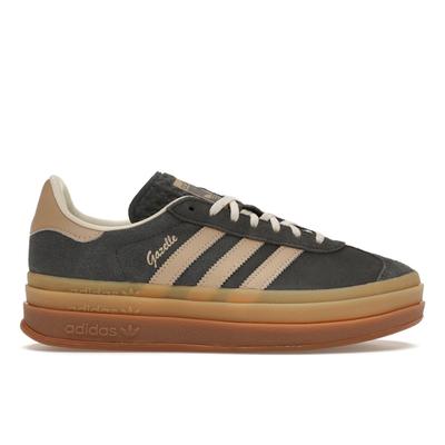 Gazelle Bold Grey Magic Beige Gum Женские кроссовки Серо-Шесть Кремово-Белые IE0428