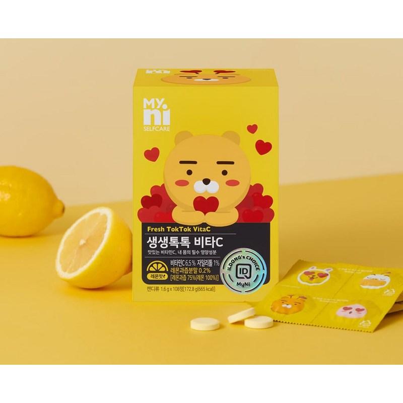 Myni Saengsaeng Tok Tok Витамин С, 108 таблеток, 1 шт.