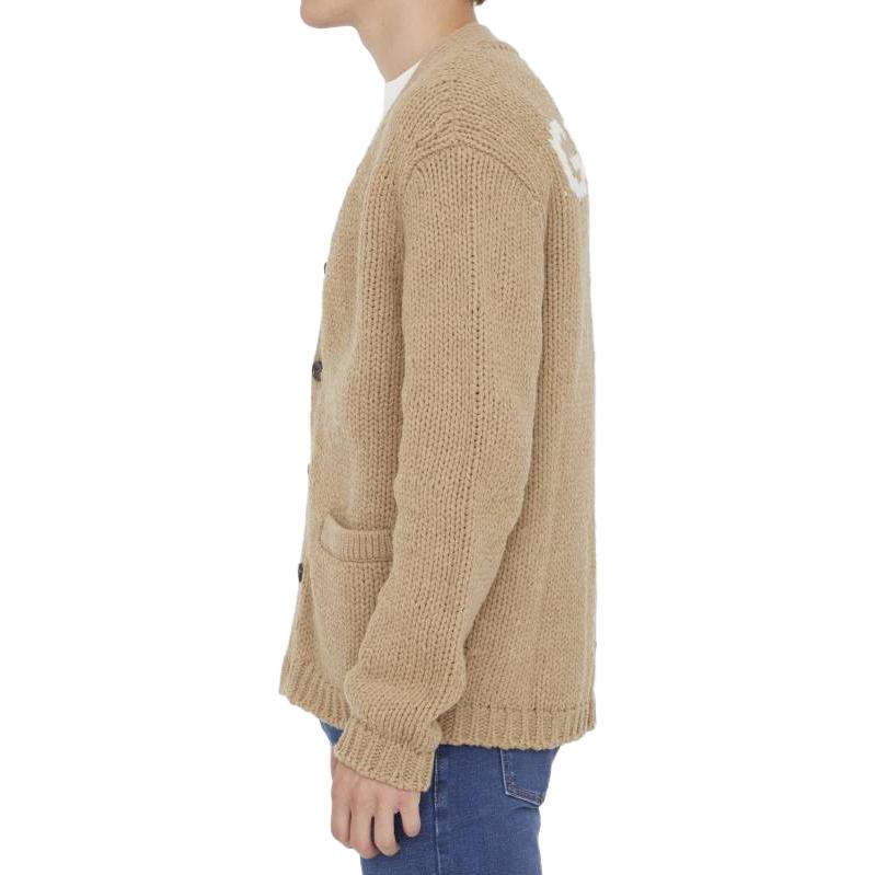 GUCCI Knitwear Men's Brown V-neck Moderate Other 761541-XKDK4-2296