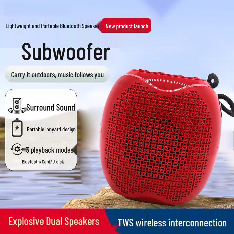 Bluetooth-динамик для улицы S18: Портативный, Большой объем, Длительное время работы от аккумулятора, Маленький сабвуфер.