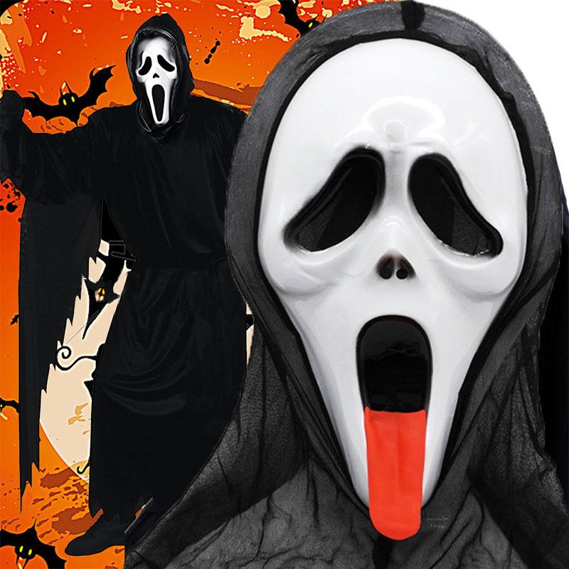 Хэллоуин ужас маска призрак лицо убийца косплей фильм крик реквизит аксессуары взрослый костюм уникальный
