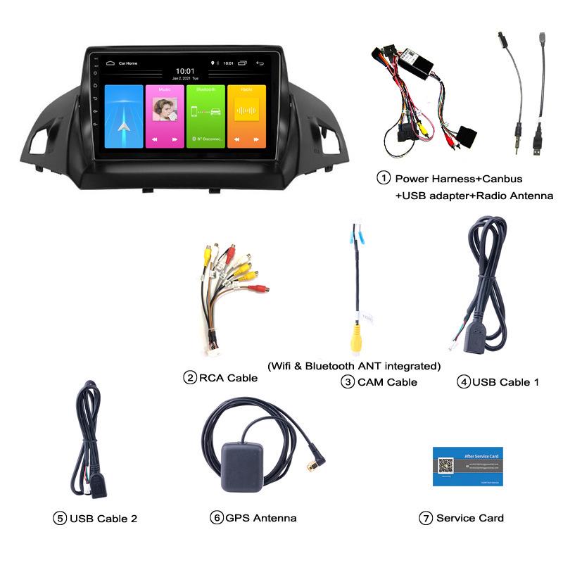 Ford Kuga 2013-2017 Android GPS Navigation System: Full Touch Interface
