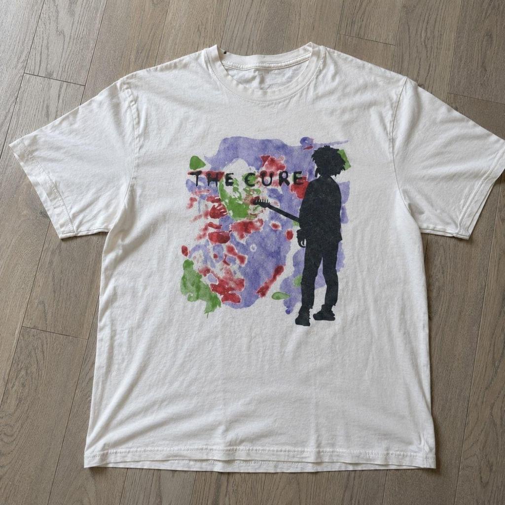 The Cure White Graphic T-Shirt Unisex Alternative Rock Band Tee