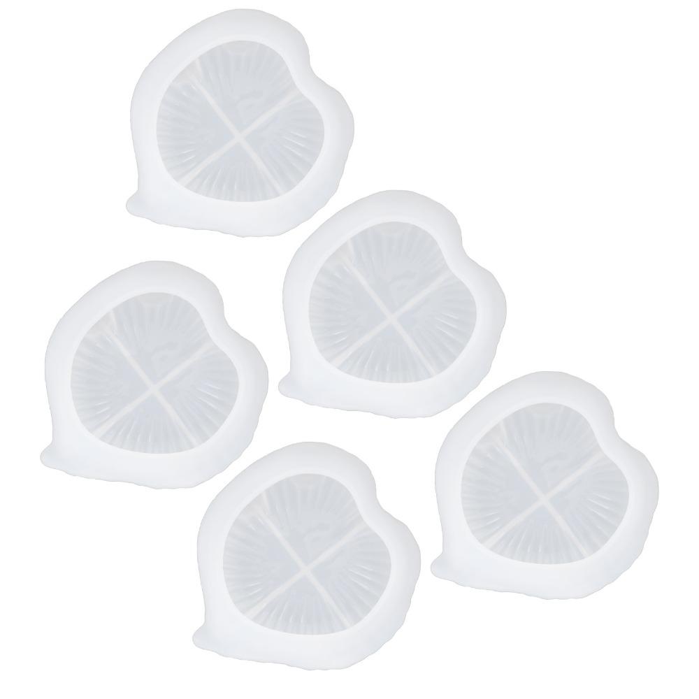 5pcs Leaf Silicone Mould Non-Stick DIY Ornaments Mould Resin Casting Mould  Beginners Craft