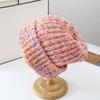 55-59 см Вязаная шапка Высокая эластичность Бини Милая Универсальный размер Игривая Толстая пряжа Тепло Ручная работа Крючком Мода Многоцветная