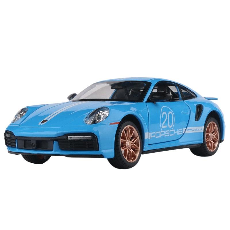 1/24 Porsche 911 TARGA TURBO S Сплав Гоночная Модель Автомобиля Литье под Давлением Симуляция Металлическая Игрушечная Модель Автомобиля Звук Свет Коллекция Подарок