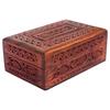 Handmade Wood Jewellery Box for Women Wood Jewel Organizer Hand Carved with Intricate Carvings Gift Items 15.24 Cm