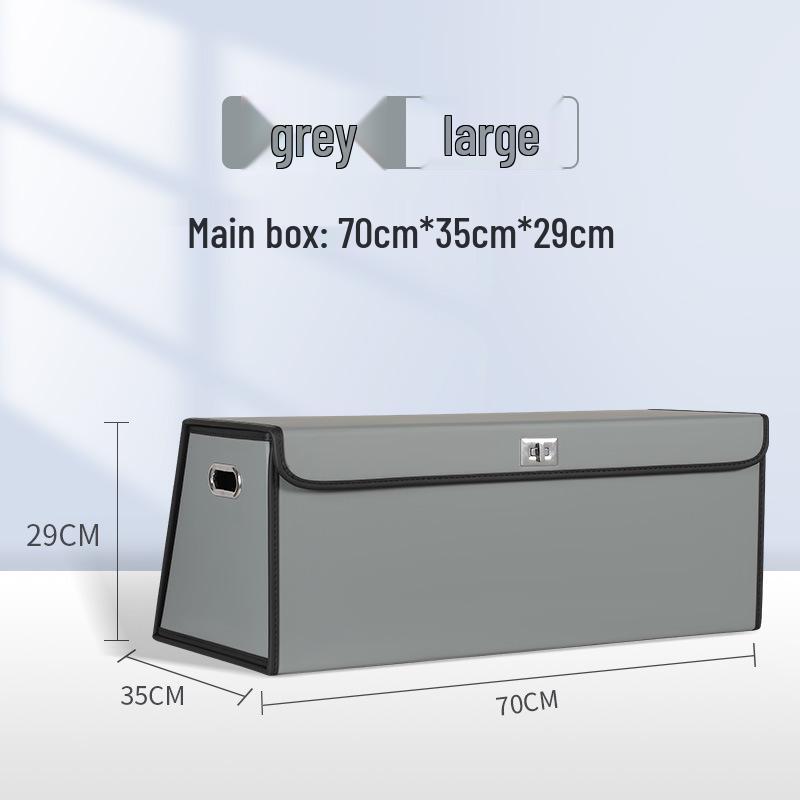 Складной органайзер для багажника автомобиля - Вместительный ящик для хранения с откидной крышкой