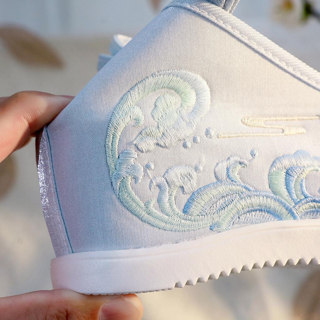 Embroidered Shoes Hanfu Shoes Han Element Ancient Cloth Shoes The Inner Height of The Shoes Increases By 6cm