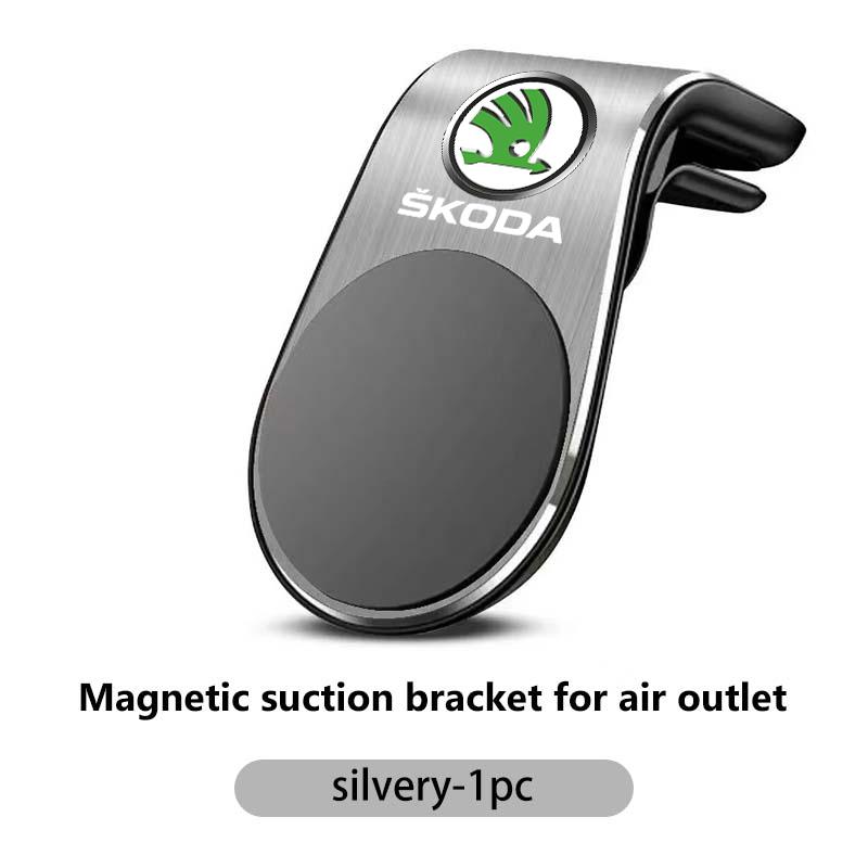sfrab5 Car Magnetic L-Type Phone Holder Car Smart Phone Stand Clip For Skoda Kamiq Karoq Octavia 2 3 Rapid Scala Kami Fabia VII VRS