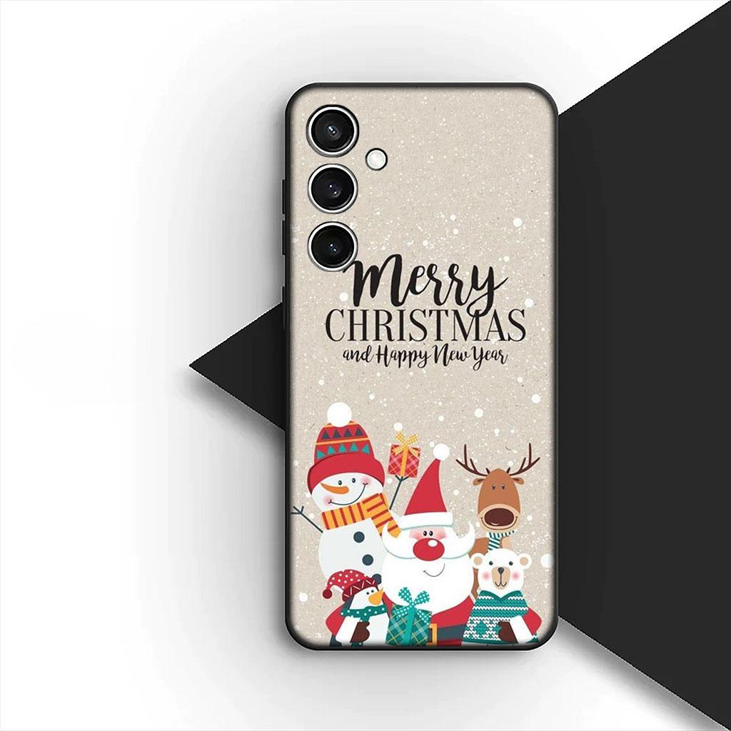 Phone Cover for Motorola Moto G55 G45 G75 G85 G13 Edge 50 30 Fusion 40 NEO Ultra Pro Case Deer Merry Christmas Tree Coffee