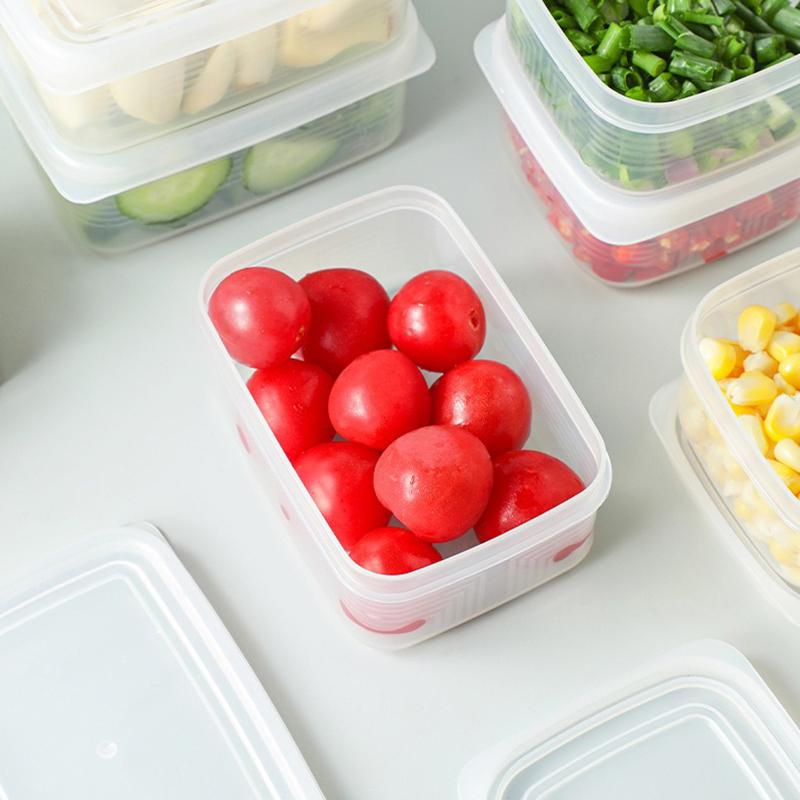 Прозрачный контейнер для хранения продуктов, кухонный герметичный контейнер для хранения, контейнер для свежести для холодильника, замороженного мяса, овощей