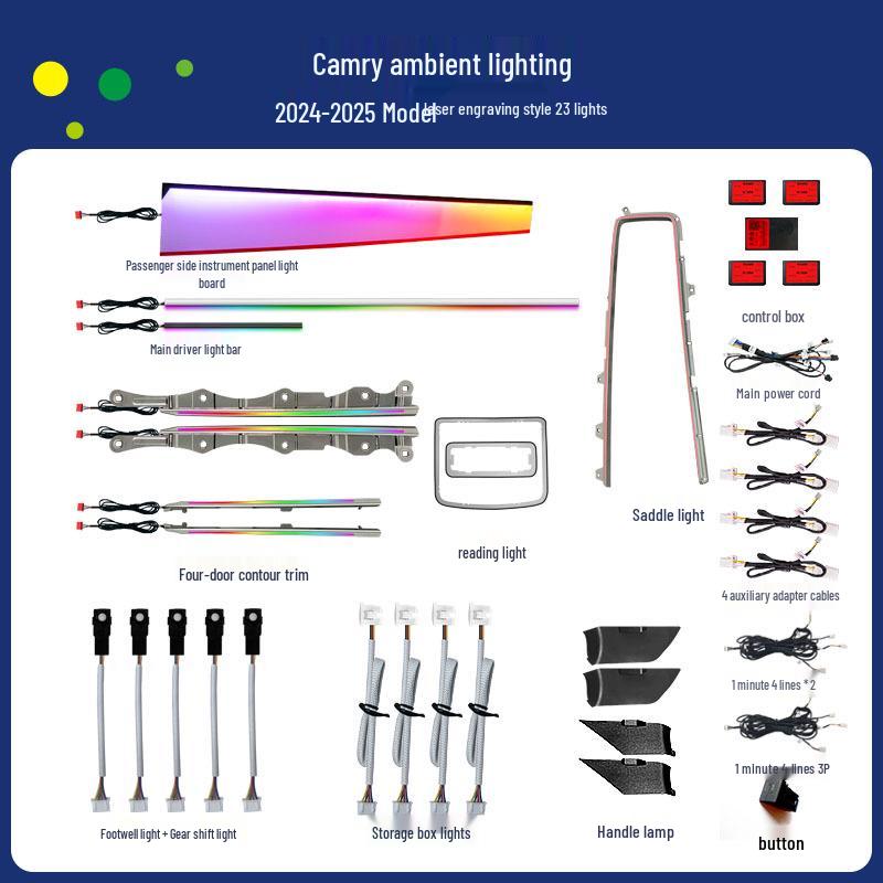 Комплект амбиентной подсветки для Toyota Camry 2024-2025