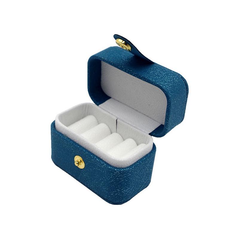 ПУ Кожа Девушка Портативный Мини Ювелирные Изделия Серьги Серьги-гвоздики Шкатулка Органайзер