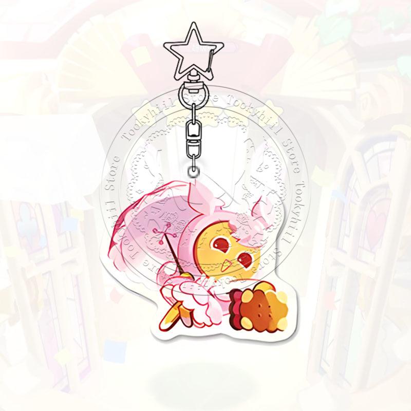 Ключница Cookie Run Kingdom Игра Мультфильм Кофе Каваии Студент Молочный Шоколад Фигурка Украшение для Сумки Лесник Подвеска Подарок на День Рождения