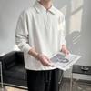 New Lapel Zipper Long Sleeve Pullover Men's POLO Shirt Trendy Men's Casual Fashion Ins Light Familiar Style Top
