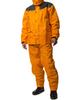 Rain Suit Top and Bottom Pressure Lining On EL Orange Men's (water Resistance 20000mmH2O) (reinforced Shoulders/inseam) (adjustable Cuffs) (mesh