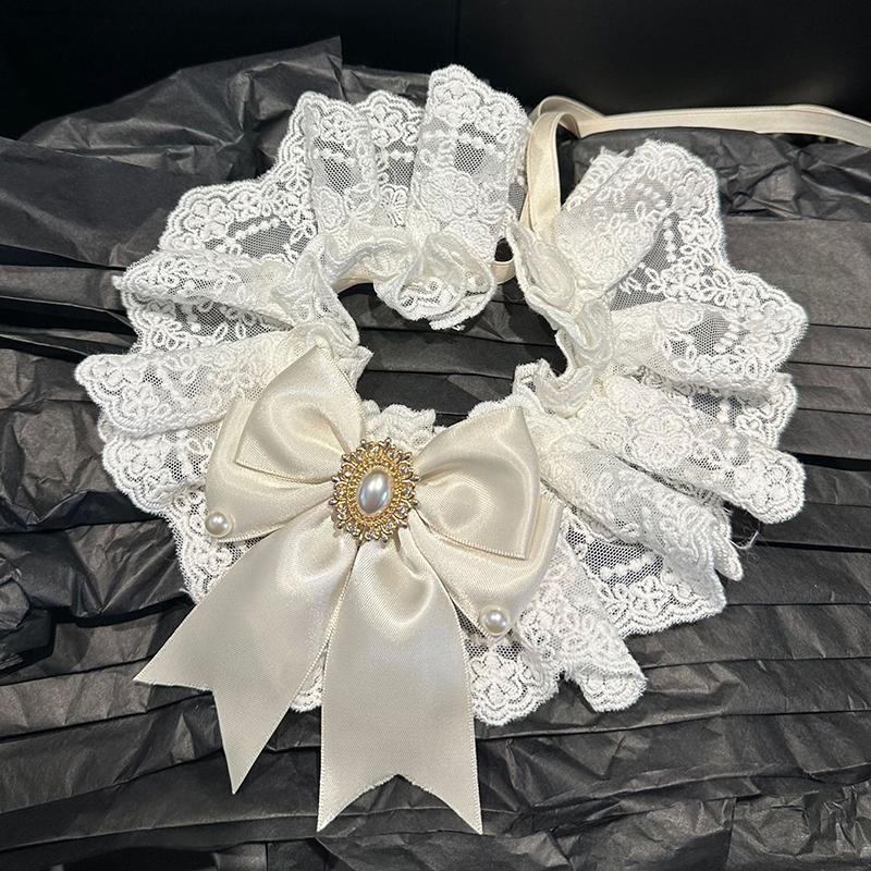 Белое свадебное платье, полотенце для слюней домашних животных, бант, ошейник для кошек, нагрудник для собак, нагрудник для шеи