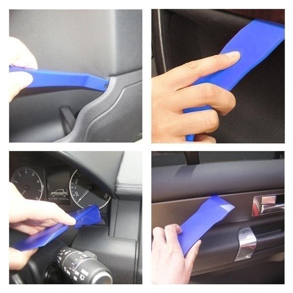 7 шт., инструмент для разборки автомобиля, автомобильный аудио прибор, установщик панели, удаление приборной панели, ремонт отверстия