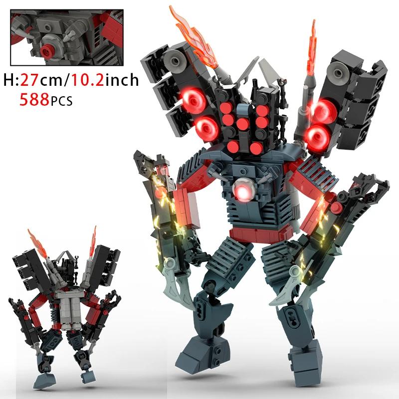 Moc Skibidi Туалет Фигурки Модель Строительные Блоки Camerman Titan Speakerman Surveillance Man TVMan Мальчики Игрушки Для Детей Подарки