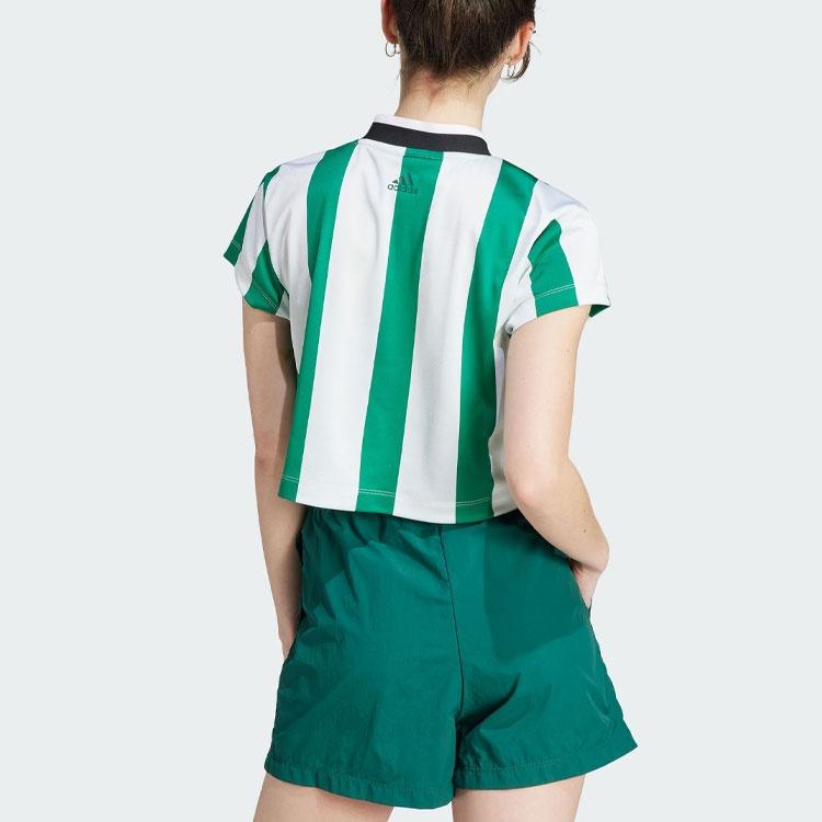 (WMNS) adidas Tiro Colorblock Crop 'Green White' Women's IM4997