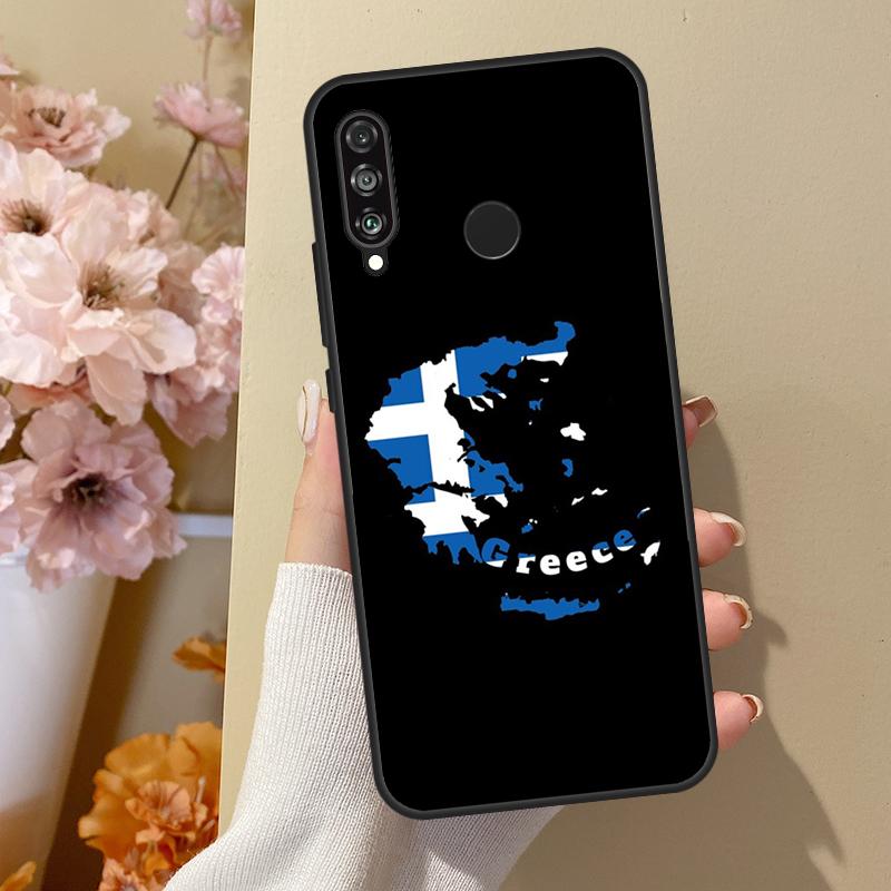 Чехол Греция Греческий флаг для Huawei P30 Lite P40 P20 P50 Pro Nova 5T P Smart 2019 Чехол для Honor 50 10i 8X