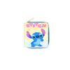Stitch PU Cartoon Coin Purse Short Zipper Wallet for Women Students ID Card Holder Blue 6pcs