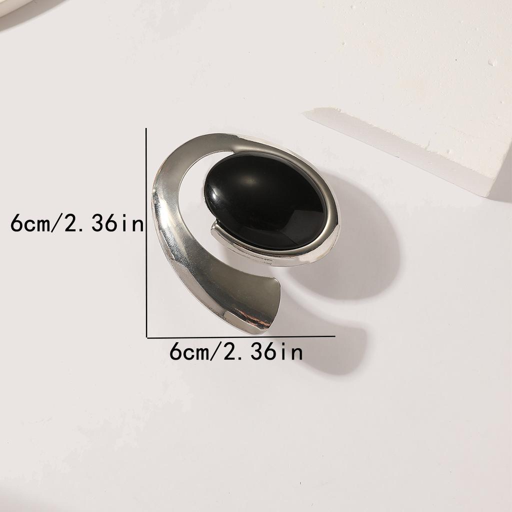 Массивное женское геометрическое кольцо, имитация камня, крупная стильная женская бижутерия