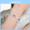 Titanium Steel Open C-shaped Bracelet 7mm Stainless Steel Polished Silver Gold Rose Gold Hair Tie Bracelet
