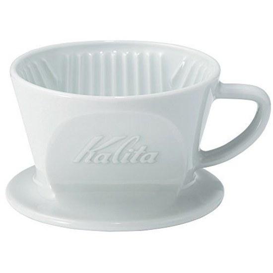 Kalita high thermal insulation ceramic coffee dripper Hasami 1-2 people made Japan HA101 drip equipment #01010 single use double 1 cup 2 cups stylish