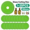 20-1 шт 22 мм Стеклянный отрезной диск 100 мм Алмазный диск для мрамора Пильный диск Нефрит Кристалл Винные бутылки Шлифовка Резка Шлифовальный диск Инструмент