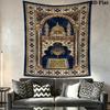 Muslim Wall Tapestry Aesthetic Wall Hanging Printed Fabric Blanket Decorative Tapestries for Bedroom Living Room Home Decor