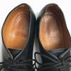 Винтажные 60-е70-е Thom McAn Bootmaster Премиум Модель Деловая Обувь U-Tip Черный Размер 25.526.0 Мужские(ИСПОЛЬЗОВАЛ)