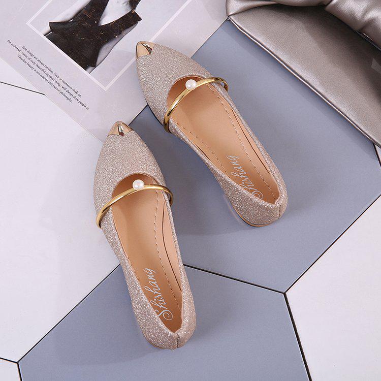 2025 Summer Korean Version of The New Women's Shoes Pointed Flat Shoes Shallow Mouth Single Shoes