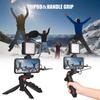Smartphone Vlog Kit   LED Video Light + Cardioid Microphone + Extendable Phone Clip + Tripod with   Brightness for Live Strm Vlog Video Sh