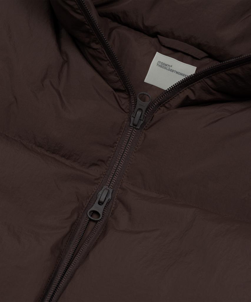 THE COLDEST MOMENT Tcm Starfish Logo Puffer Jacket (Brown)