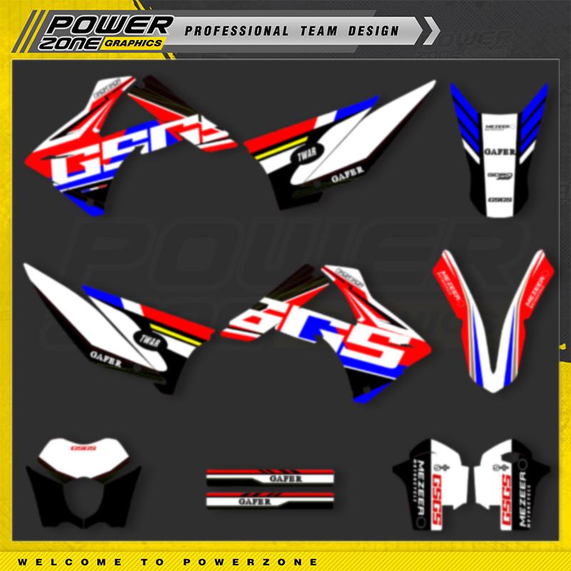 PowerZone Custom Team Graphics Backgrounds Decal Deco Stickers Kit For GASGAS 2010 2011 EC MC 200 250 300 350